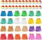 24PCS Grass Skirt with 24PCS Colorful Wristbands Leis for Women, Grass Skirts for Luau Party Adult